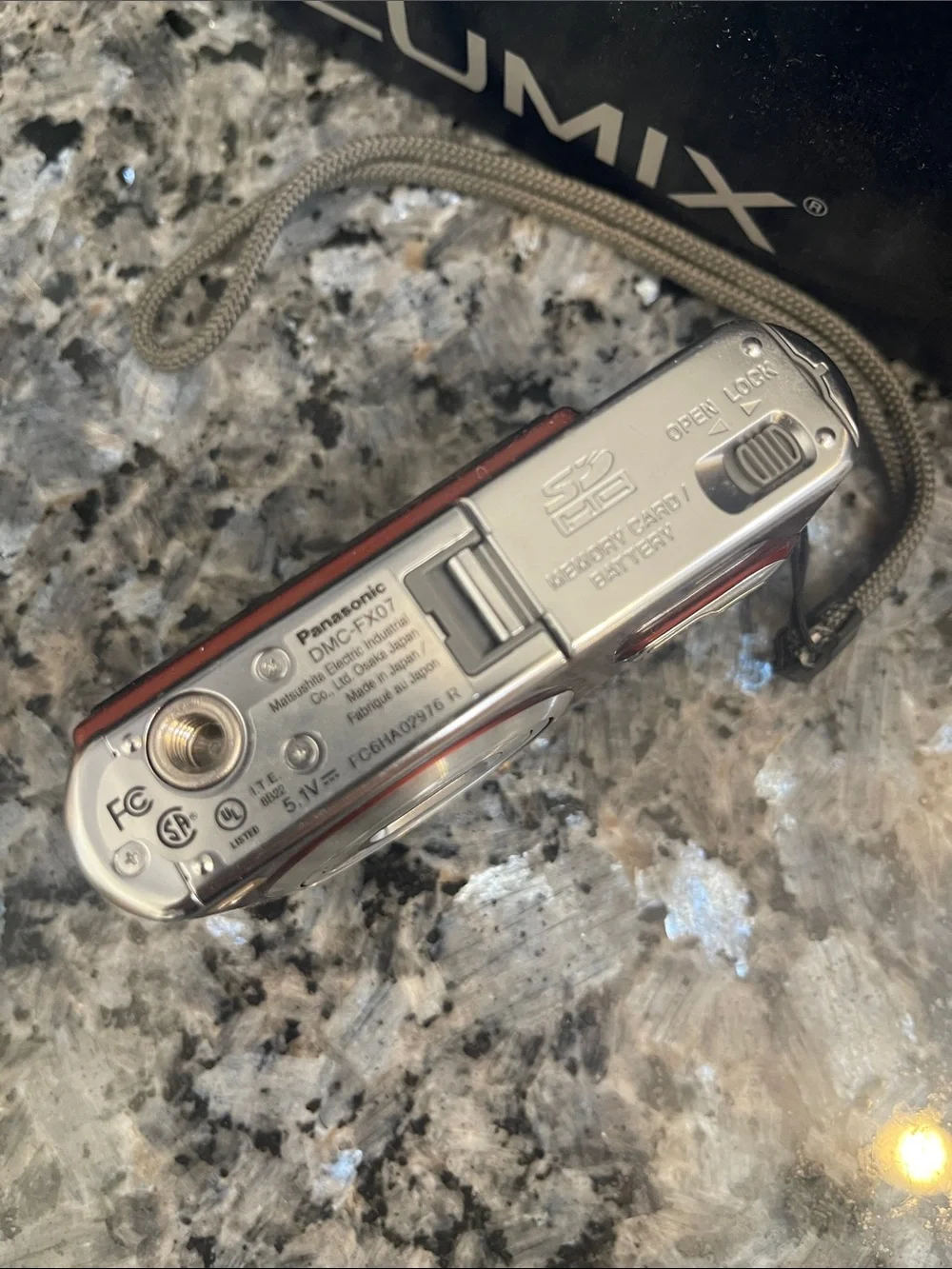 Panasonic Lumix DMC-FX07 Red Compact Point-and-Shoot Camera